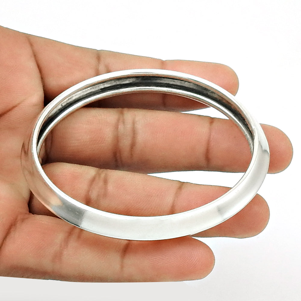 101 Solid 925 silver handmade bangle women jewelry