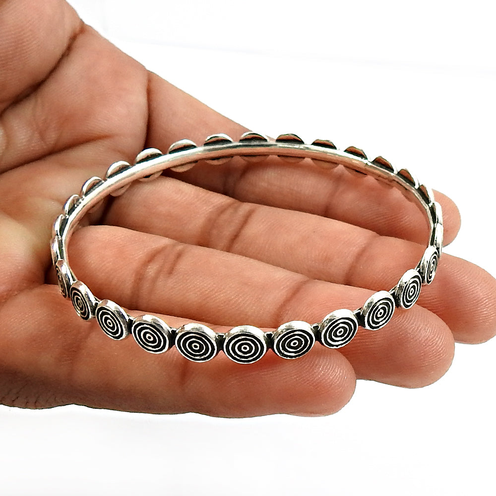 925 Sterling silver handmade bangle jewelry