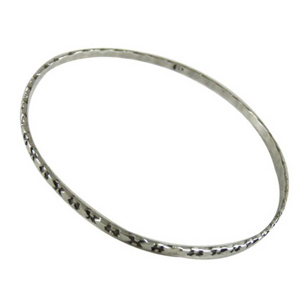 101 Solid 925 Sterling Silver Thin Bangle for Minimalist Style