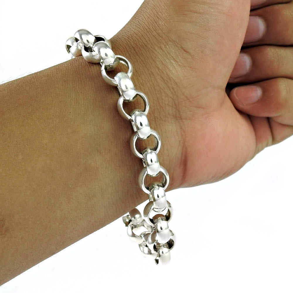 101 Solid 925 Sterling Silver Rolo Chain Bracelet