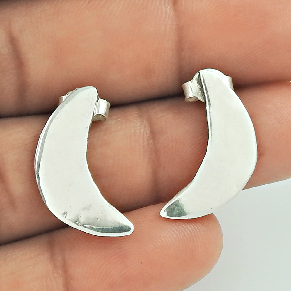 Artisan 925 Solid Sterling Silver Jewelry Stud Earrings A13