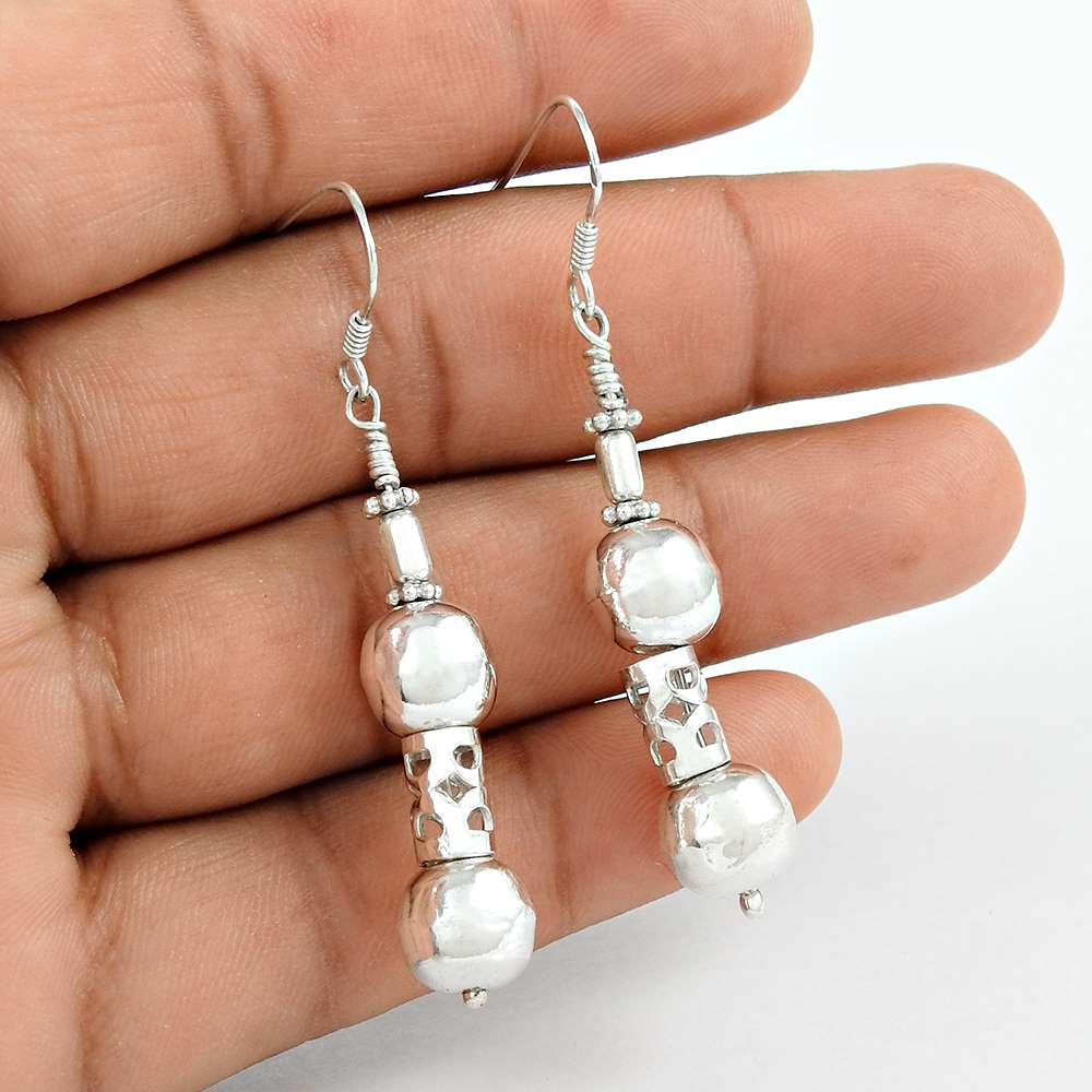 Daily Wear 925 Sterling Silver Dangle Earrings 925 Sterling Silver Jewellery