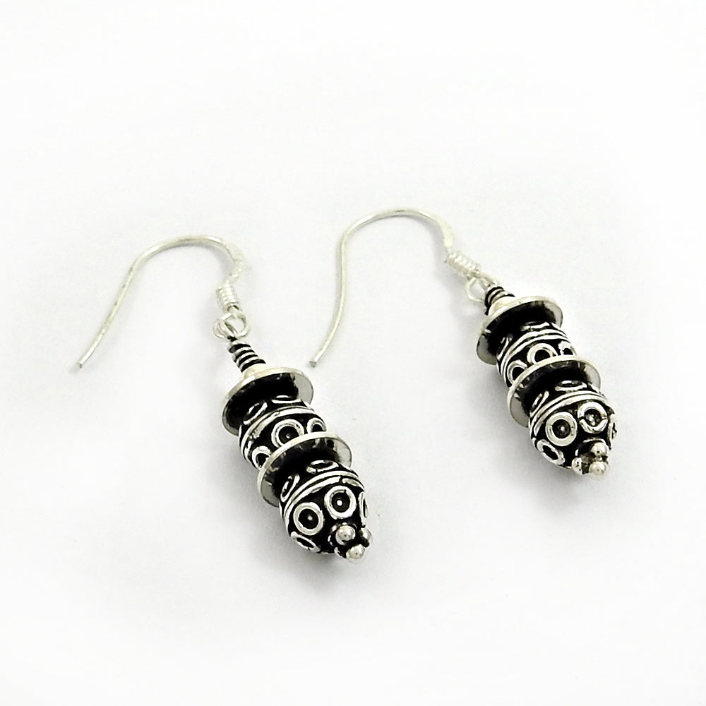 101 Vintage Look Solid 925 Silver Handmade Dangle Earrings