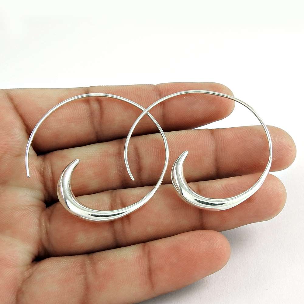 High Work Quality 925 Sterling Silver Earrings De gros