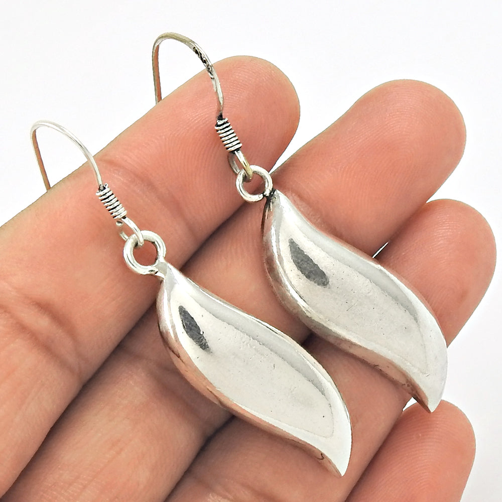 Artisan 925 Solid Sterling Silver Jewelry Drop/Dangle Vintage Earrings G1