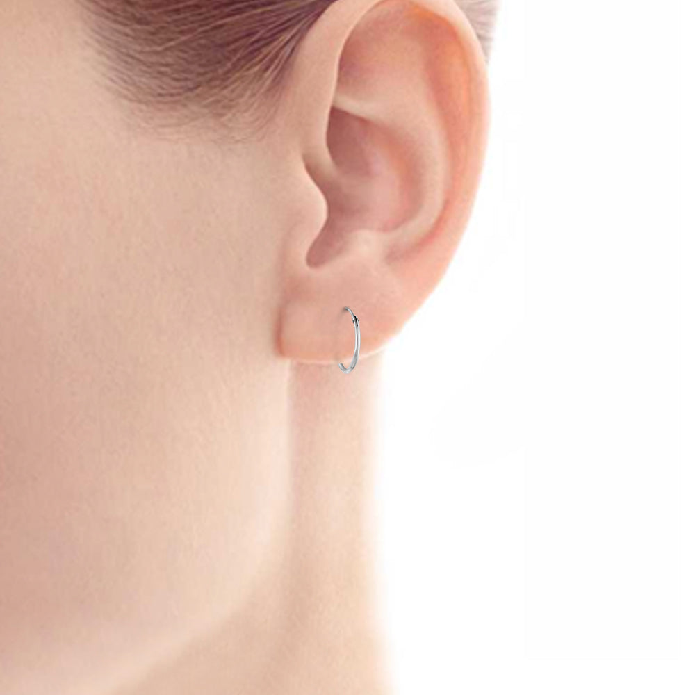 101 Solid 925 Sterling Silver Hoop Earrings Indian Jewelry