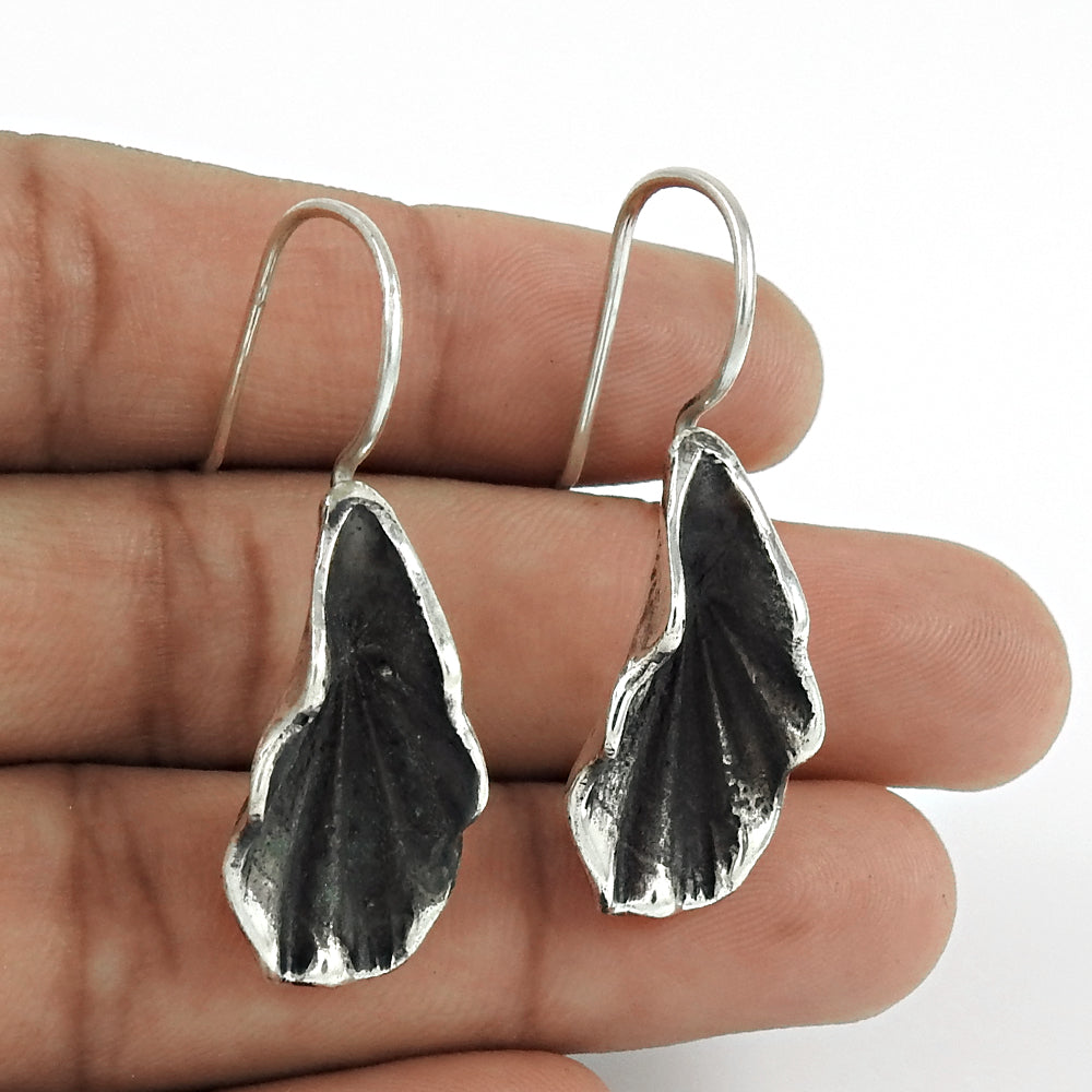 925 Sterling Silver Handcrafted Jewelry Drop/Dangle Boho Earrings G2