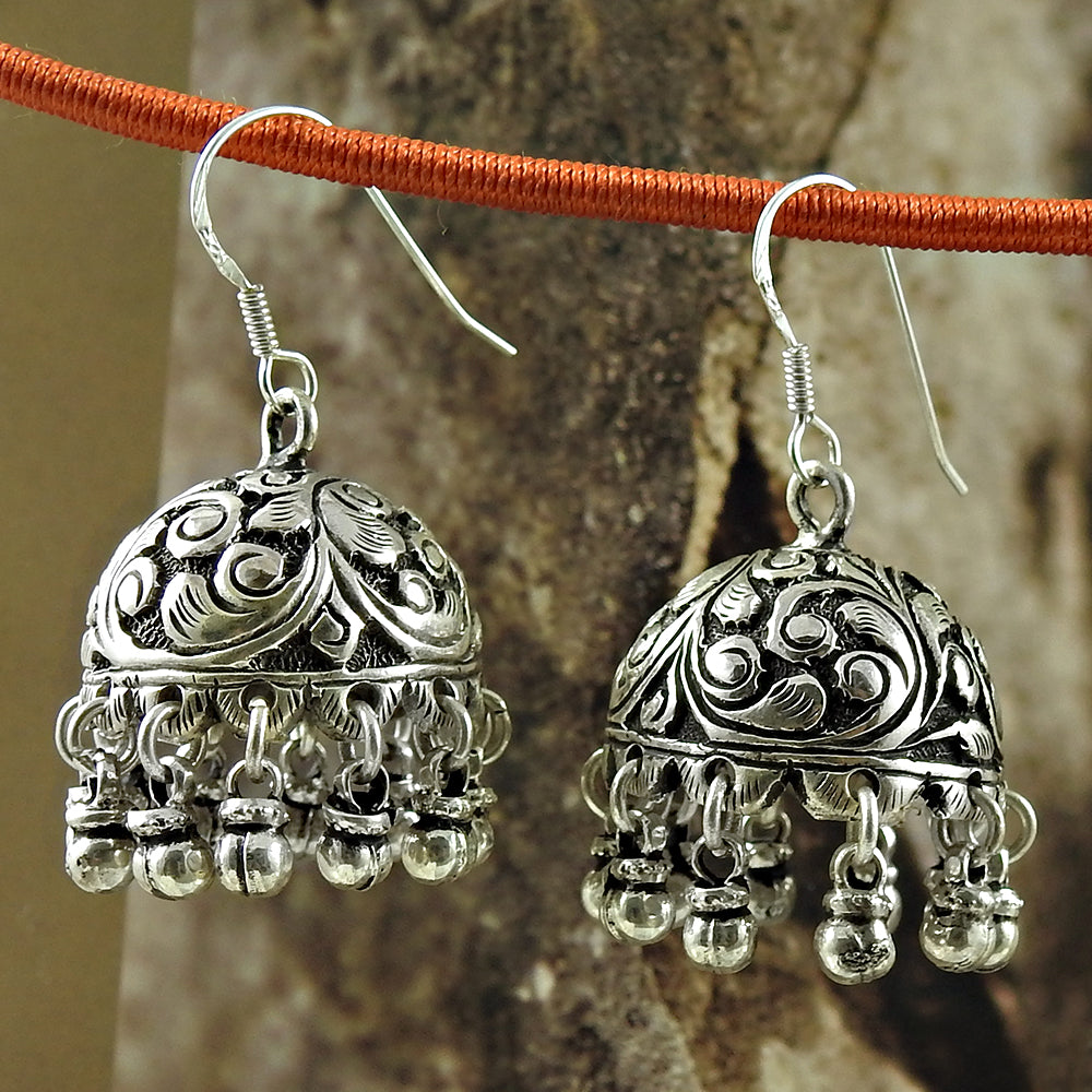 Artisan Mothers Day Gift Jewelry 925 Solid Sterling Silver Vintage Earrings T3