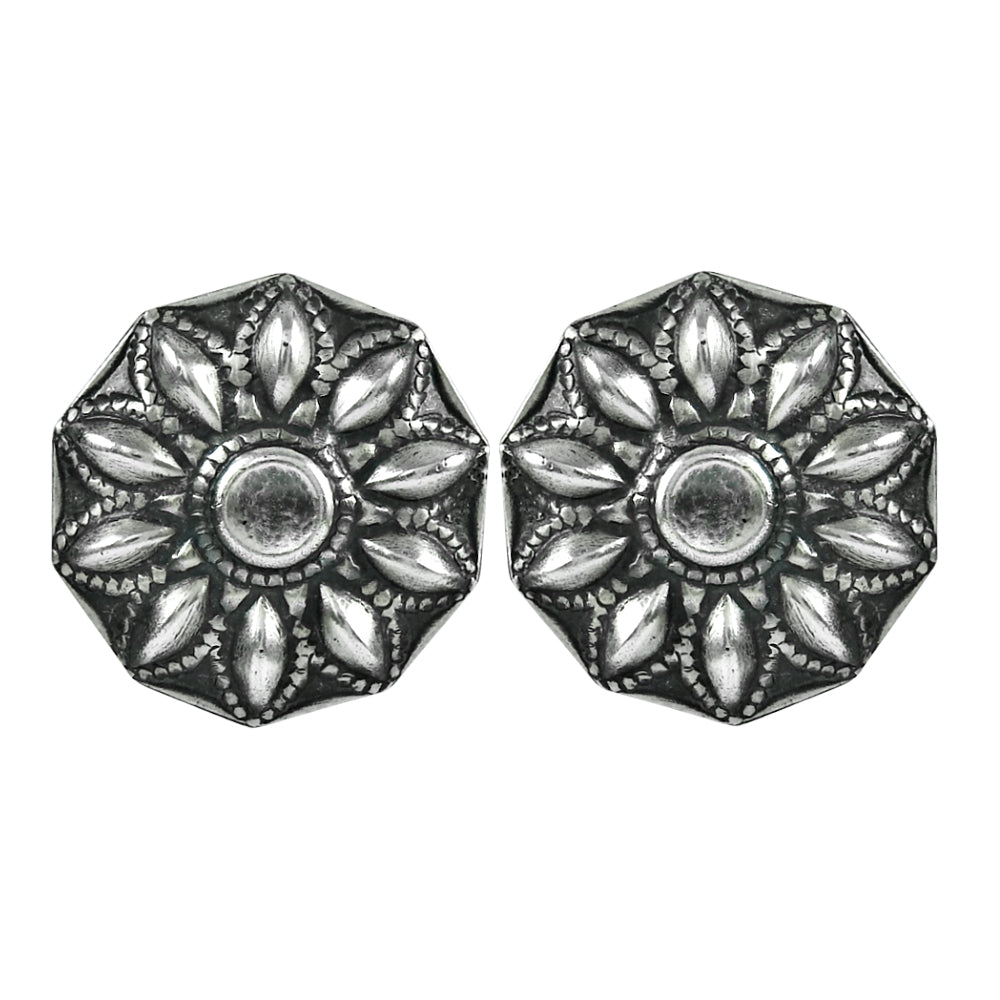 101 Oxidized 925 Sterling Silver Unique Stud Earrings