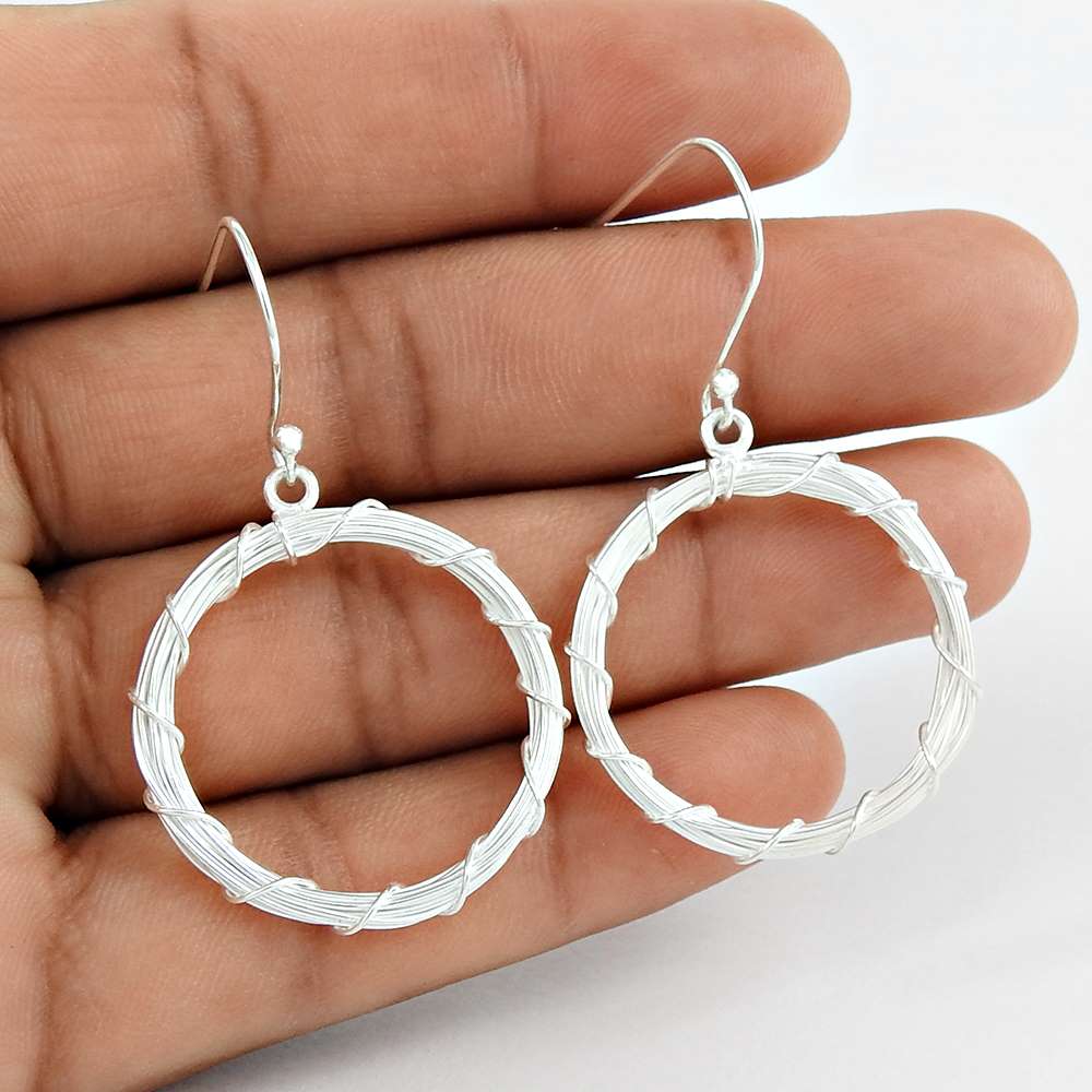 925 Sterling Silver Jewellery High Polish Silver Earrings Hersteller