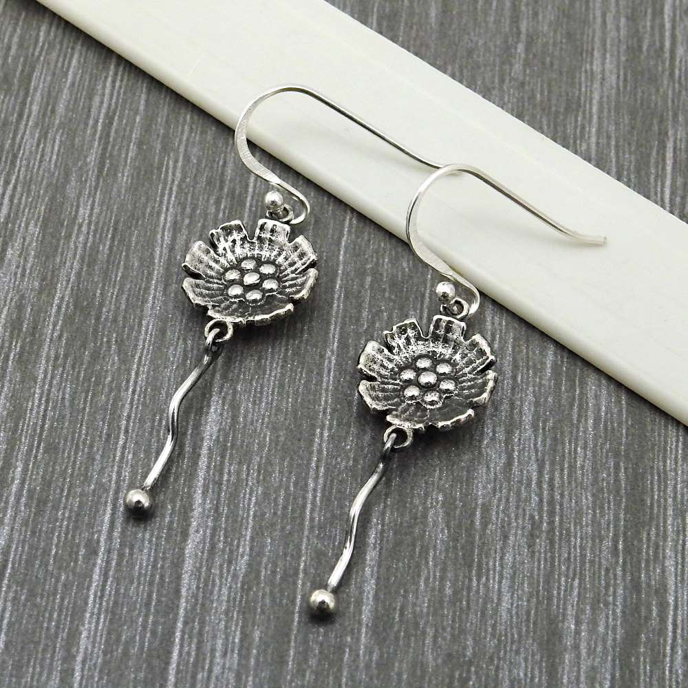925 Sterling Silver Handcrafted Jewelry Antique Earrings R23
