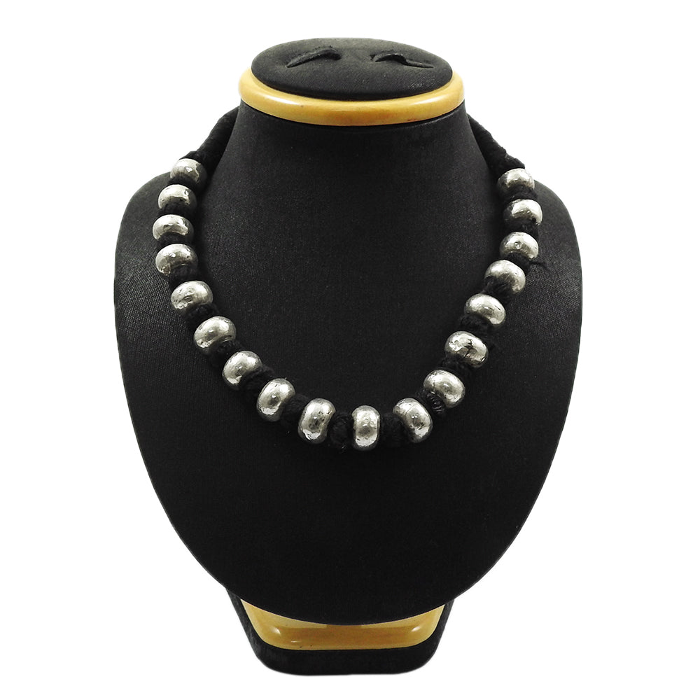 101 925 Sterling Silver Beads Thread Necklace Modern Jewelry Gift
