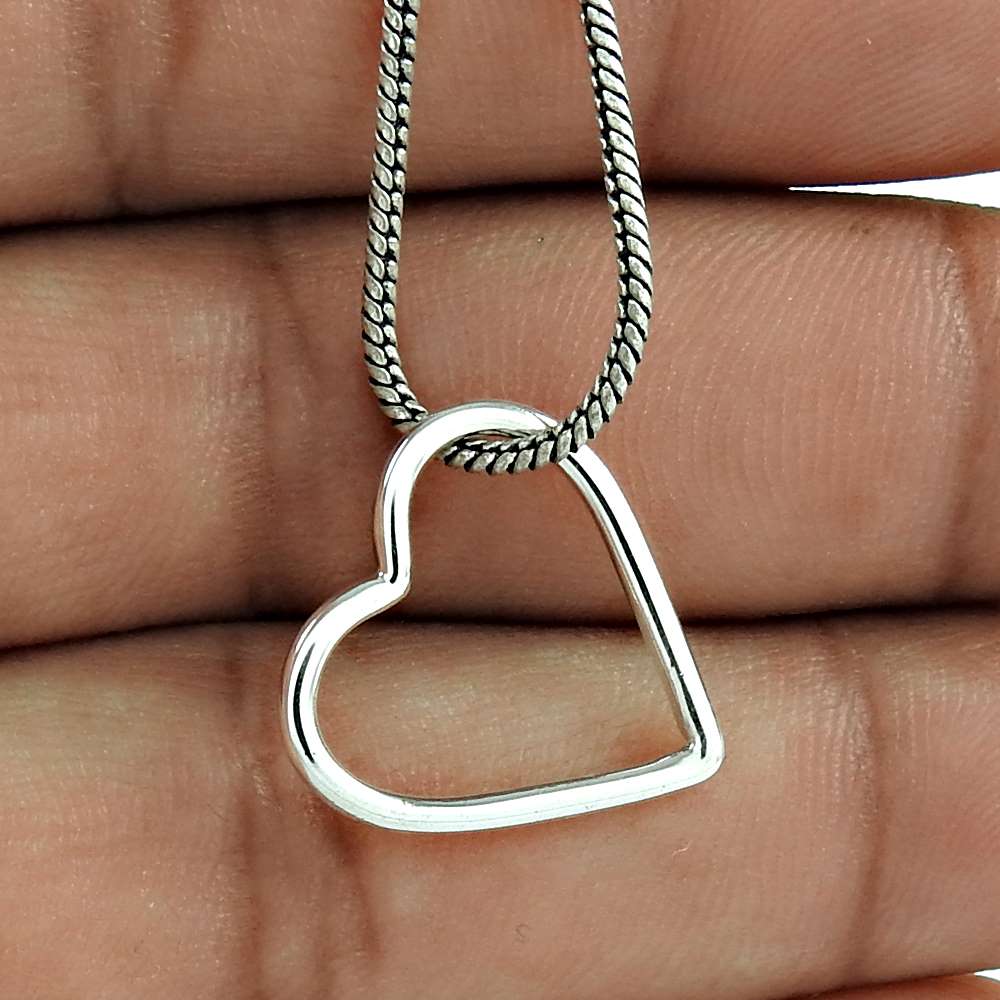 Hot 925 Sterling Silver Jewellery Heart Pendant Wholesaling