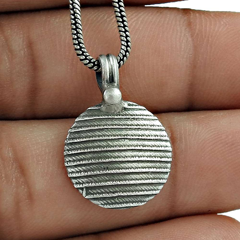 Attractive Design 925 Sterling Silver Pendant Handmade Jewellery