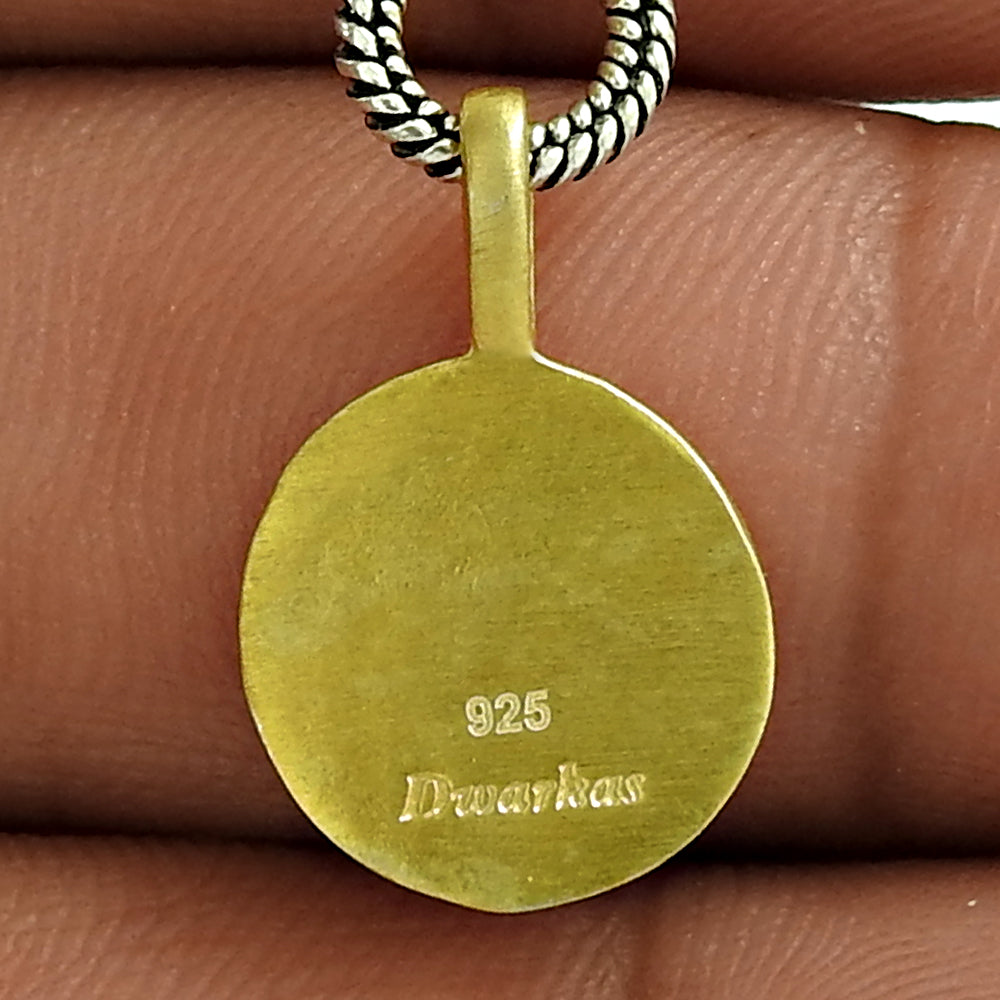 101 Pendant Gold Plated 925 Sterling Silver Handmade Jewelry