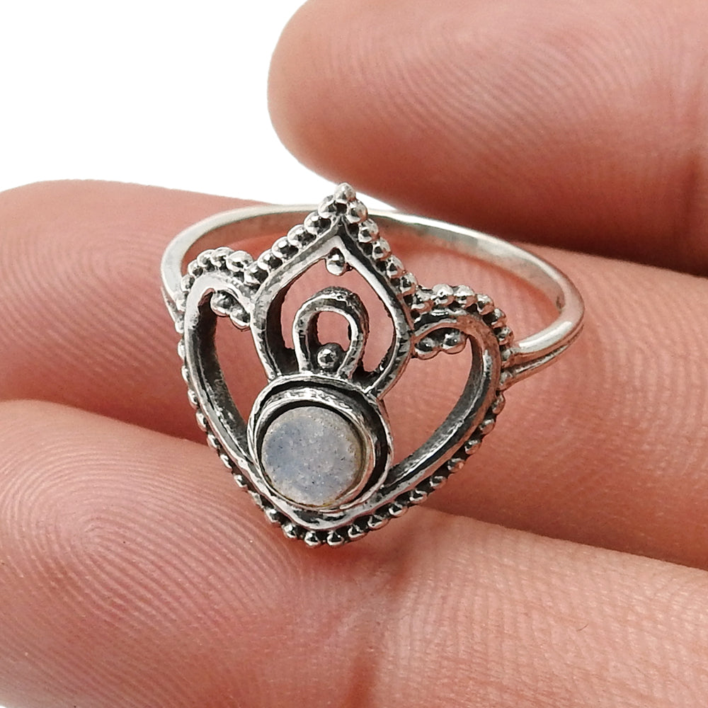 Druzy Gemstone Ring 925 Sterling Silver Handmade Jewelry