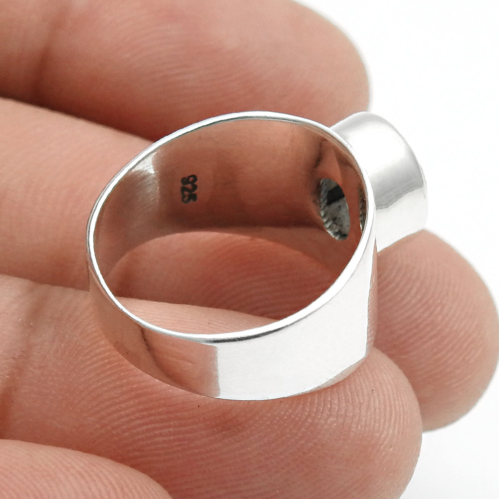 101 Natural rainbow moonstone 925 silver promise engagement band ring jewelry