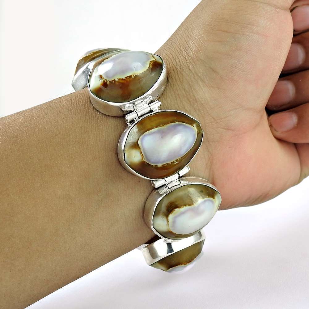 New Exclusive Style Shell 925 Sterling Silver Bracelet