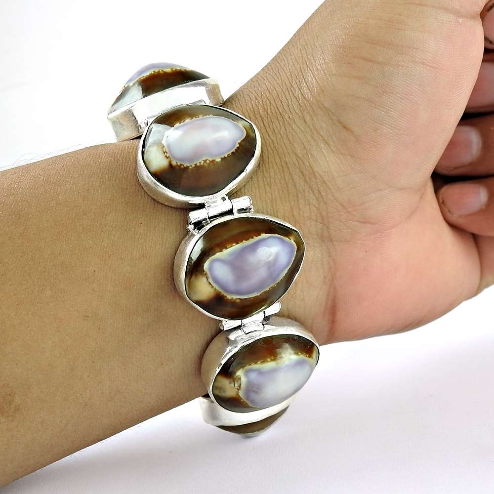 Amazing Shell 925 Sterling Silver Bracelet