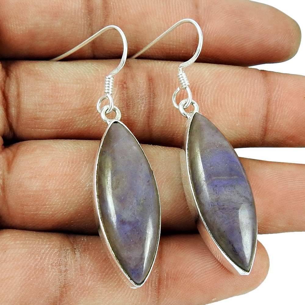 Easeful Tiffany Gemstone 925 Sterling Silver Earrings Wholesale B1