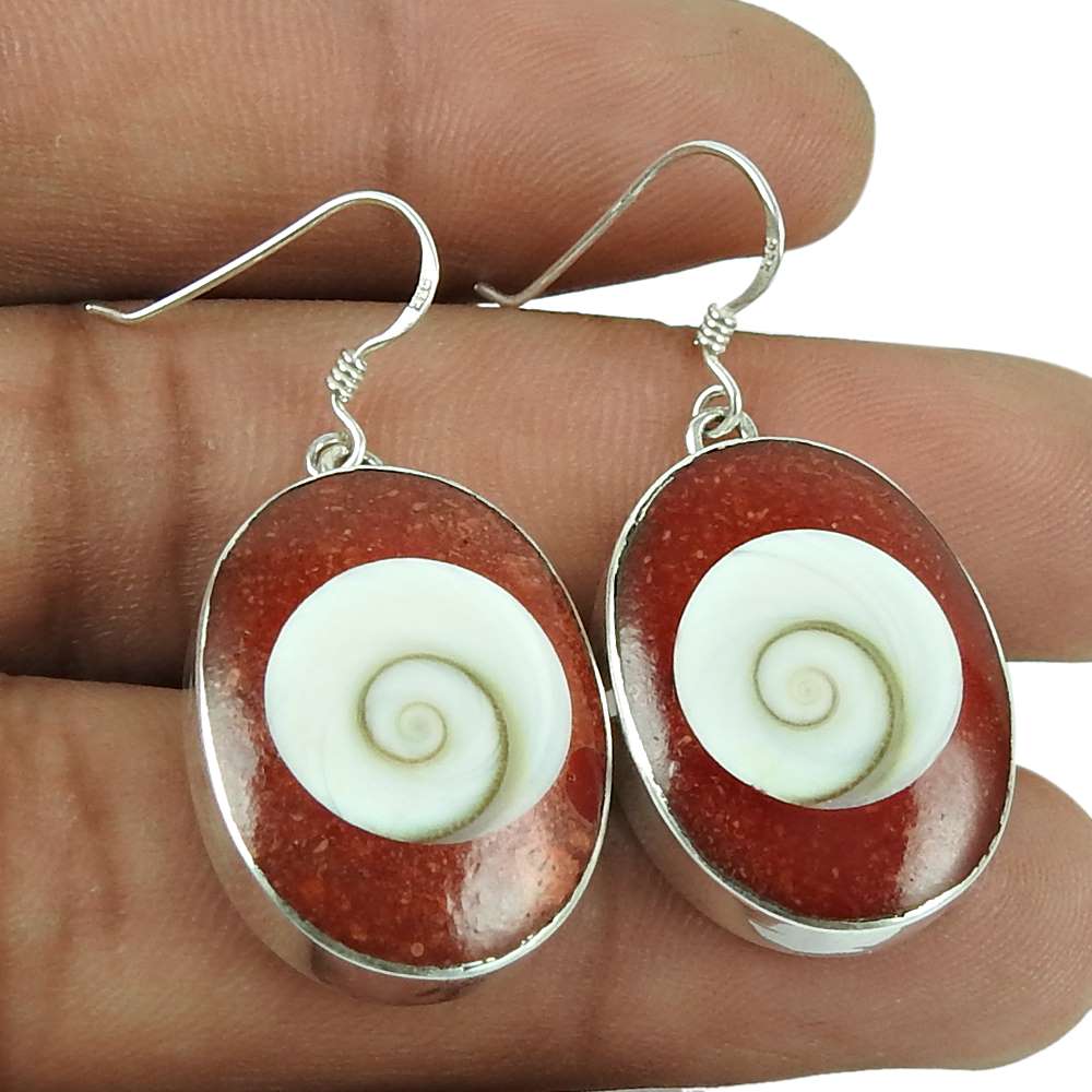 Classic 925 Sterling Silver Shiva Eye Earrings