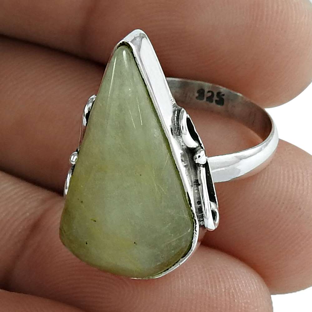 Natural Onyx Gemstone Cocktail Bohemian Ring Size 6 925 Silver For Women S5