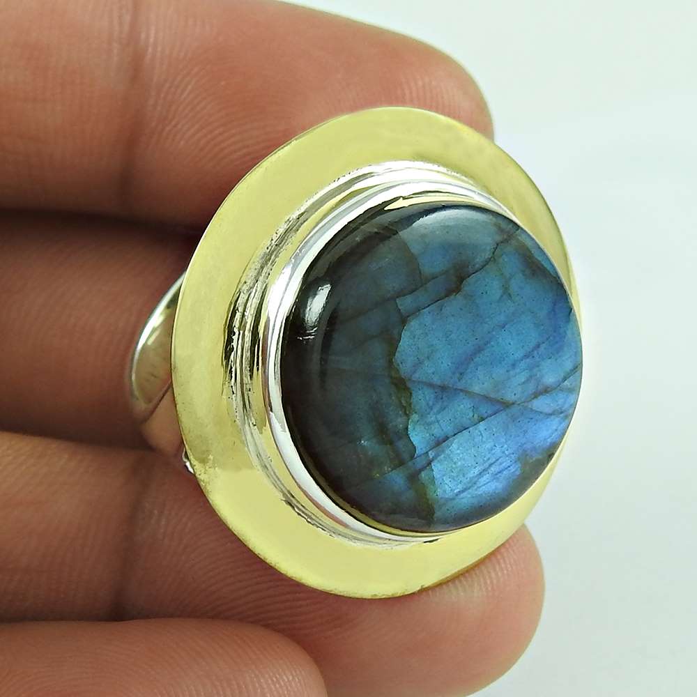 Jumbo Fantastic 925 Silver Labradorite Gemstone Ring Fournisseur