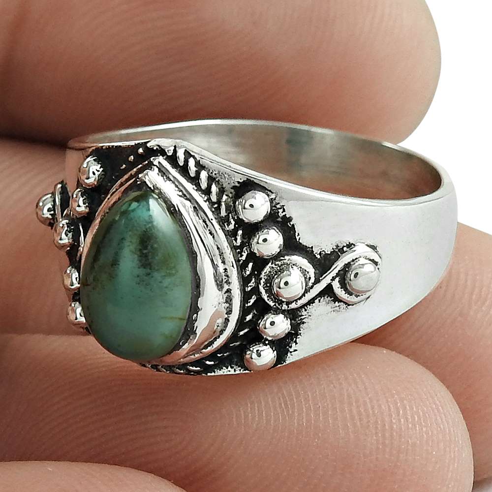Lustrous 925 Sterling Silver Labradorite Gemstone Ring Ethnic Jewelry Wholesale Price
