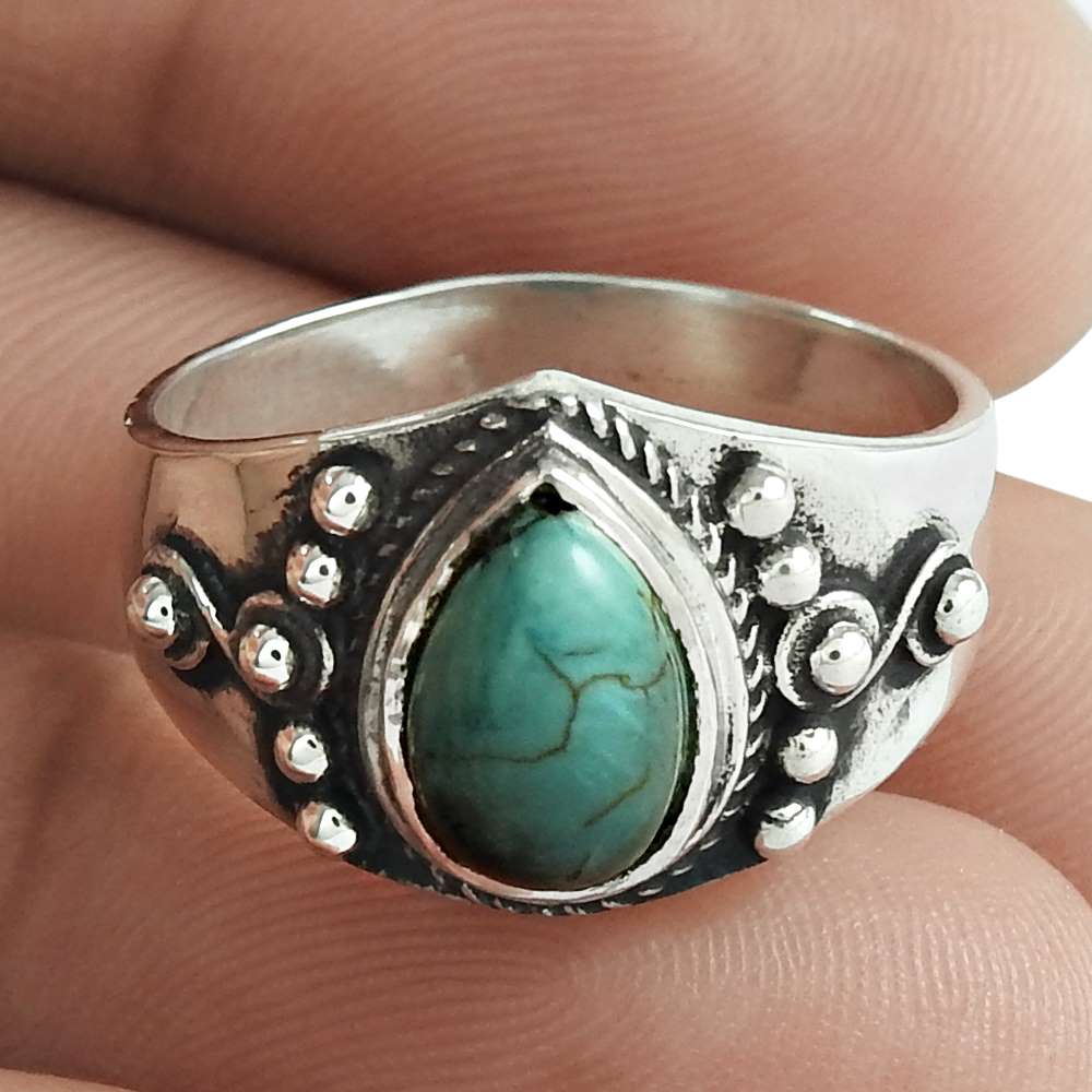 Lustrous 925 Sterling Silver Labradorite Gemstone Ring Ethnic Jewelry Wholesale Price