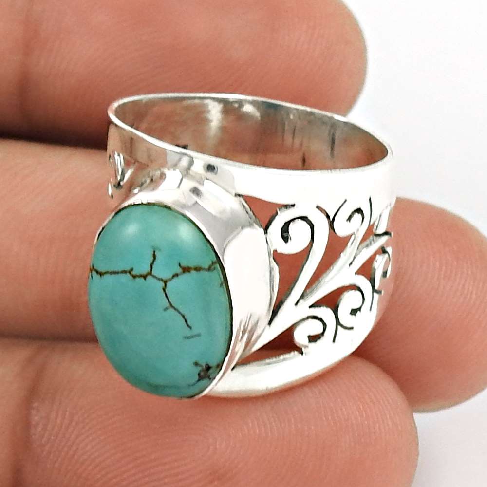 Labradorite Gemstone Ring 925 Sterling Silver Ethnic Jewelry AZ60