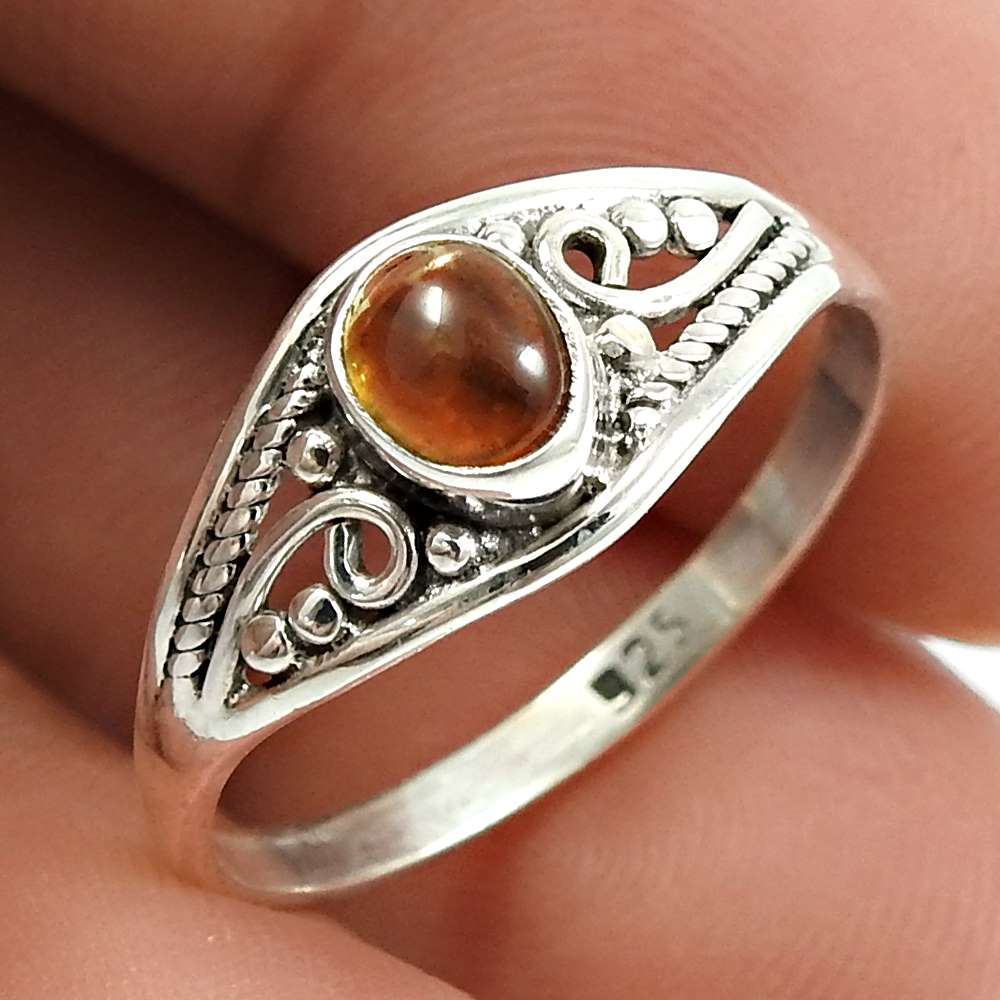 Tourmaline Gemstone Ring 925 Sterling Silver Handmade Indian Jewelry Z40