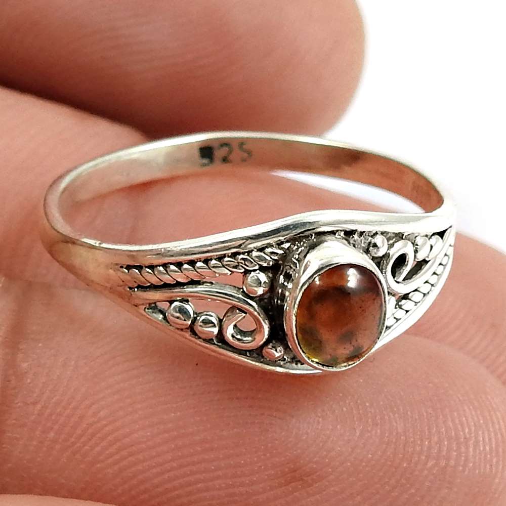 Tourmaline Gemstone Ring 925 Sterling Silver Traditional Jewelry B41