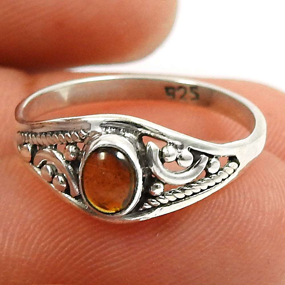 Tourmaline Gemstone Ring 925 Sterling Silver Handmade Indian Jewelry X57
