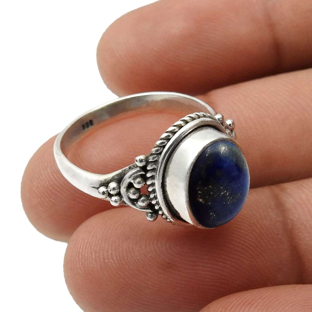 Rainbow Moonstone Gemstone Handmade Ring 925 Silver Jewelry A7