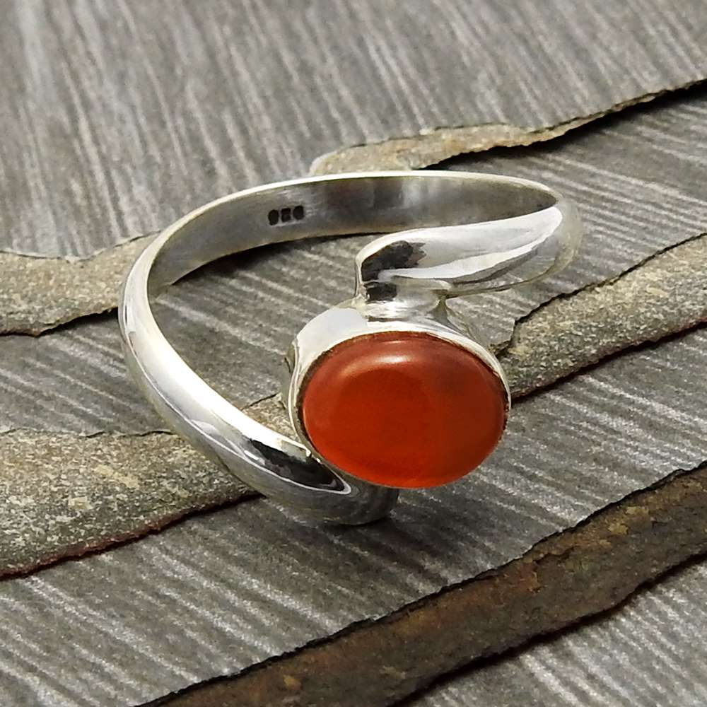 Garnet Gemstone Ring 925 Sterling Silver Fine Jewelry For Women R9