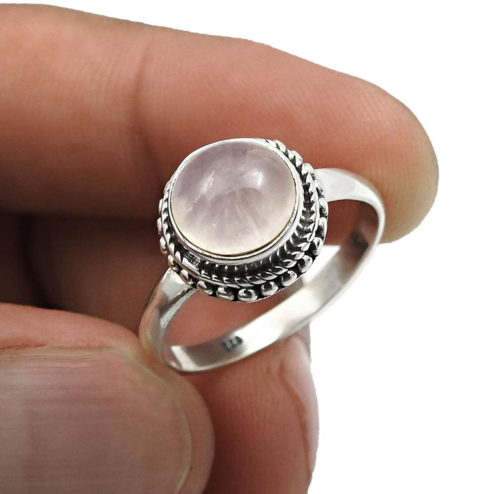 Blue Labradorite Gemstone Ring For Women Size 8 925 Sterling Silver Jewelry K10