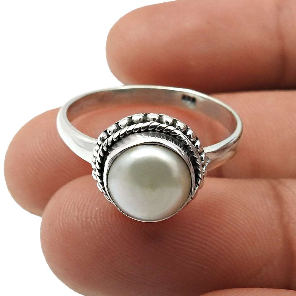 Blue Labradorite Gemstone Ring For Women Size 8 925 Sterling Silver Jewelry K10