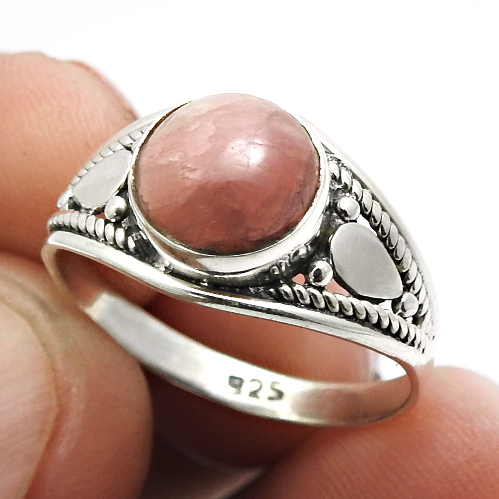 Tiger Eye Gemstone Ethnic Ring Handmade Jewelry 925 Sterling Silver D40