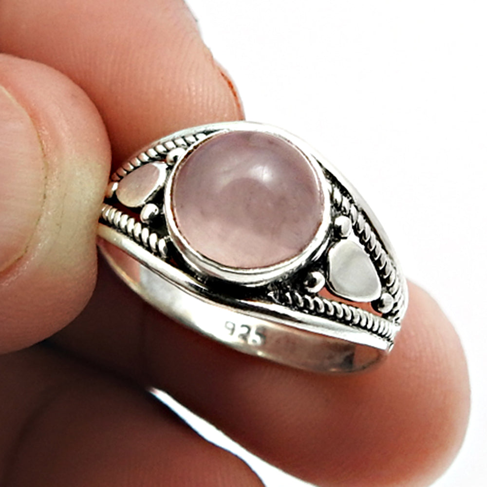 Tiger Eye Gemstone Ethnic Ring Handmade Jewelry 925 Sterling Silver D40