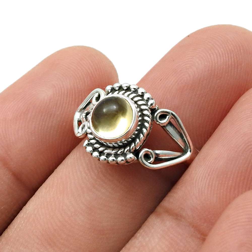 Natural Labradorite Gemstone Cocktail Ring Size 8 925 Sterling Silver Jewelry B5