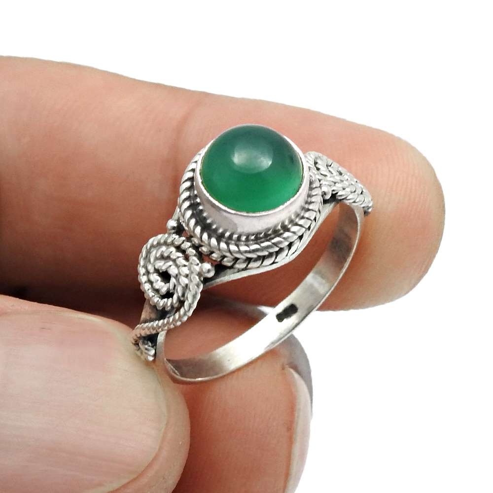Natural Garnet Gemstone Cocktail Ring Size 8 925 Sterling Silver For Women R11