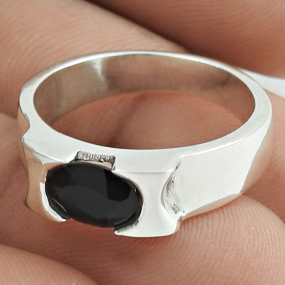 Natural Cubic Zirconia Cocktail Bohemian Ring Size 8 925 Silver For Girls V13