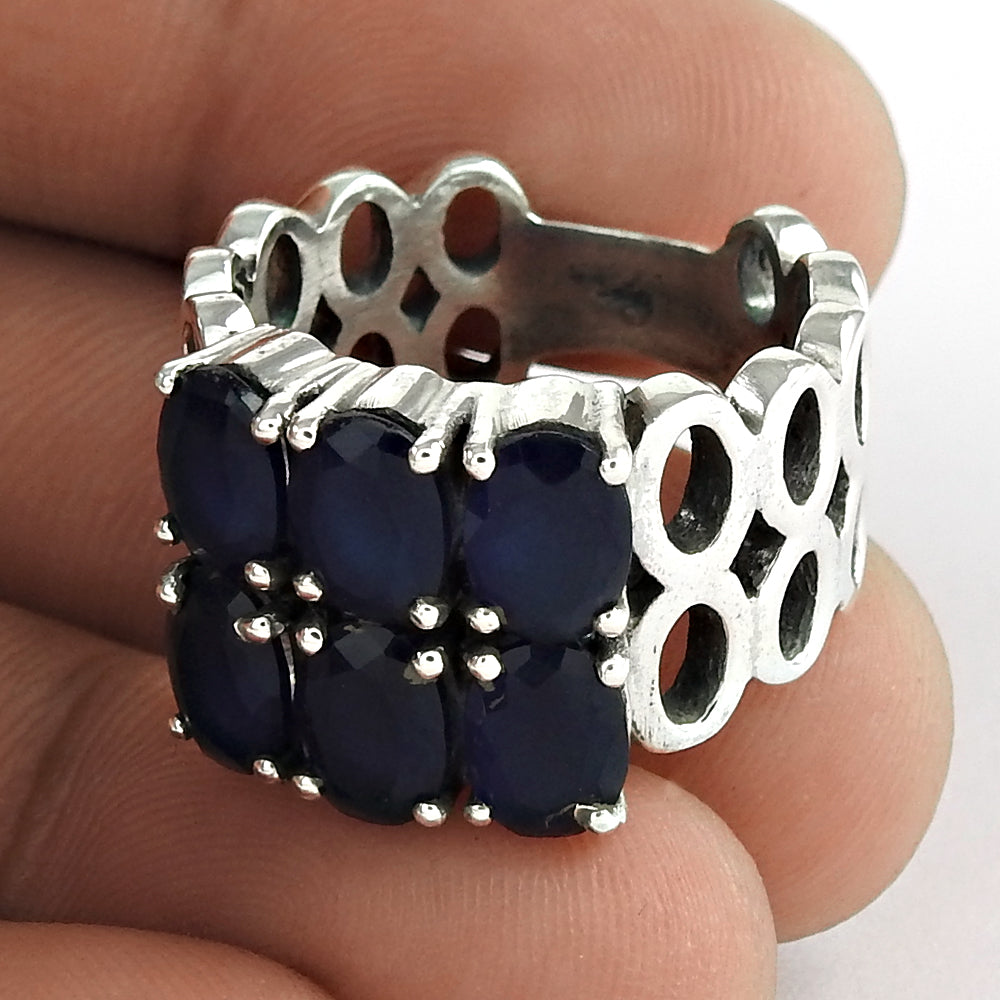 Lavender Dreams 925 Sterling Silver Green Onyx Ring