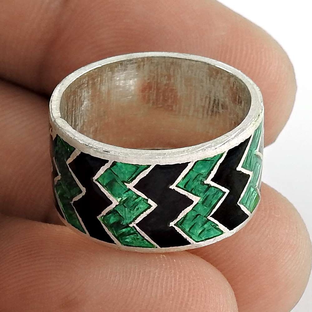 Beautiful Design 925 Sterling Silver Enamel Ring Lieferant