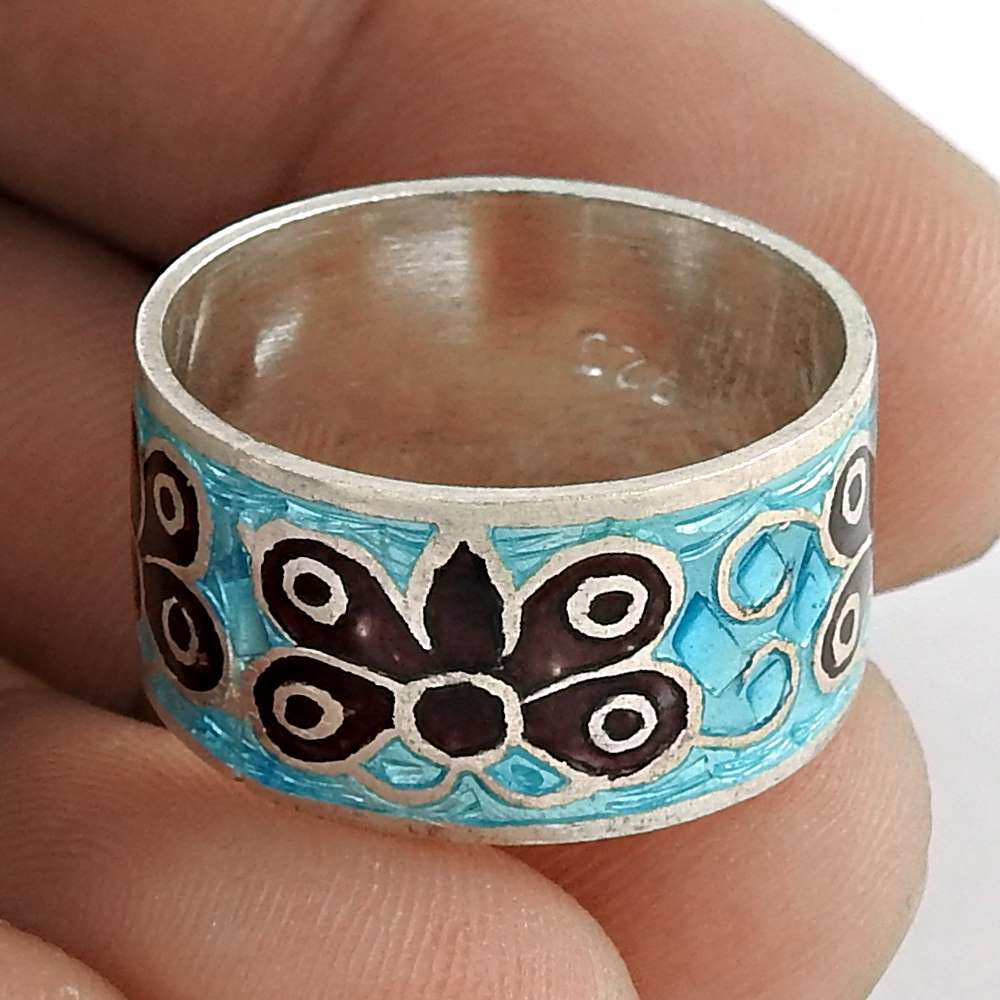 My Sweet 925 Sterling Silver Enamel Ring Manufacturer India