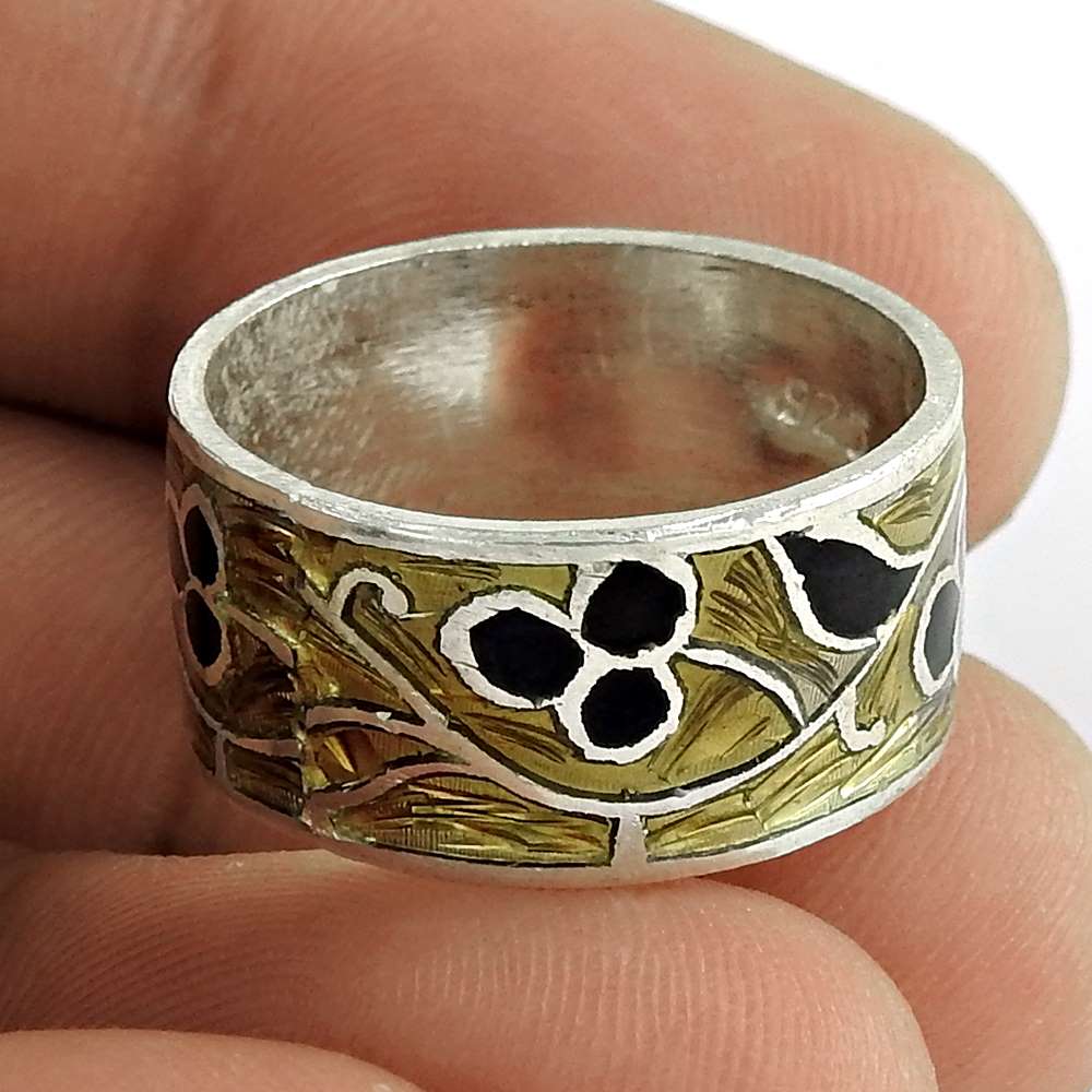 Briliance 925 Sterling Silver Enamel Ring