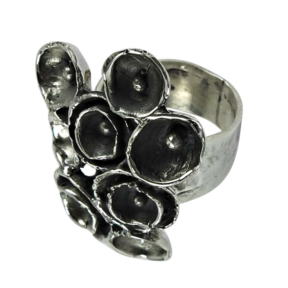 Oxidised Sterling Silver Handmade Ring Jewellery