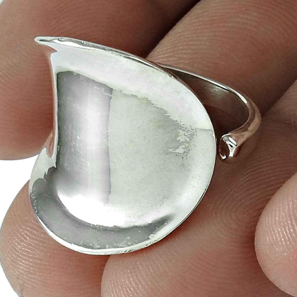 Statement Vintage Ring Size 6.5 925 Solid Sterling Silver Handmade Jewelry X12
