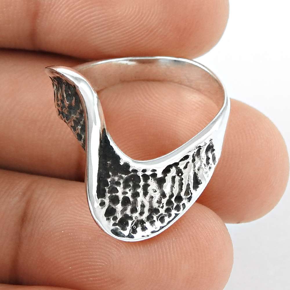 Sterling Silver Traditional Jewellery Wholesale Oxidised Silver Ring Party Wear Ring