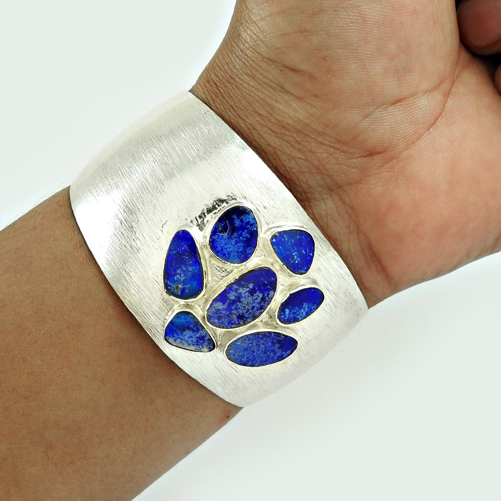 101 Handmade 925 Sterling Silver Natural Opal Gemstone Bangle